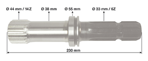 darbinis velenas, PTO Shaft