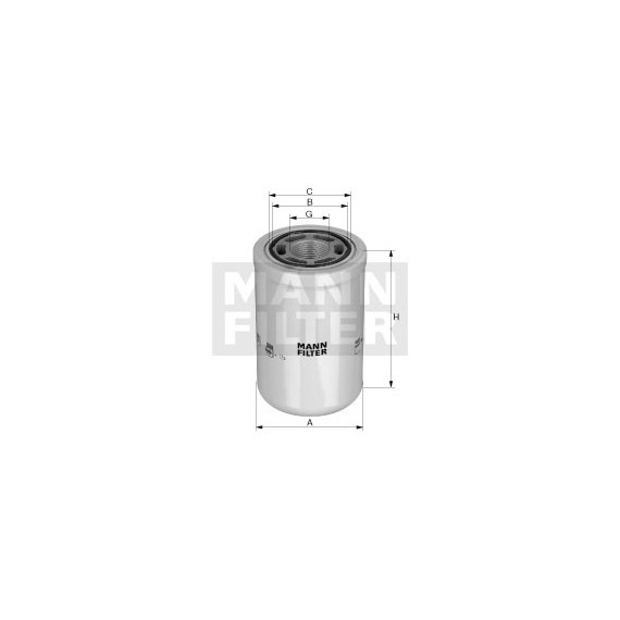 Hydraulic filter MANN WH 980/3