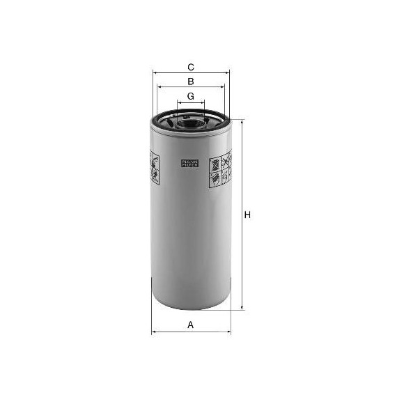 Hydraulic filter Baldwin BT8901-MPG